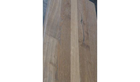 open commode vv 2 houten planken, afm plm 100x40x78cm